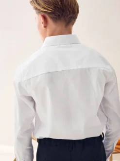 Next Blanc - Paquet de 2 chemises d'école à manches longues (3-17ans) Online