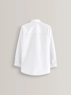 Next Blanc - Paquet de 5 chemises d'école à manches longues (3-18ans) Sale
