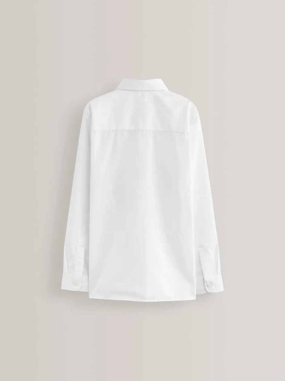 Next Blanc - Paquet de 5 chemises d'école à manches longues (3-17ans)