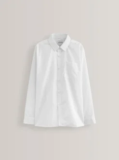 Next Blanc - Paquet de 5 chemises d'école à manches longues (3-17ans)