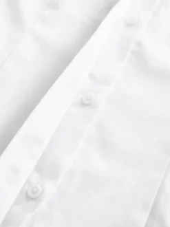 Next Blanc - Paquet de 2 chemises d'écolier à manches longues en coton riche extensible (3-18ans) Discount