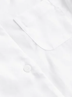 Next Blanc - Paquet de 2 Manches courtes Revere School Collar Shirts (3-17ans) Online