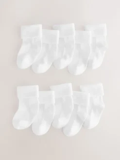 Next Blanc - Paquet de chaussettes pour bébé 10 (0mois-2ans) Online