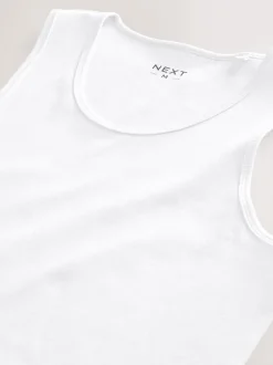 Next Blanc - Paquet de gilets à côtes 5
