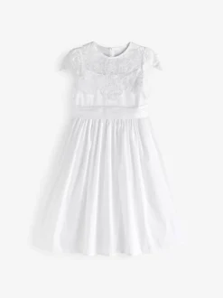 Next Blanc - Peignoir à corsage en dentelle pour jeunes filles (3-16ans) Hot