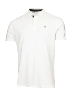 Calvin Klein Golf - Polo Uni Blanc Online