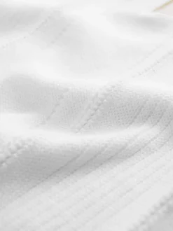 Next Blanc - Polos tricotés à col zippé (3-16yrs) Sale