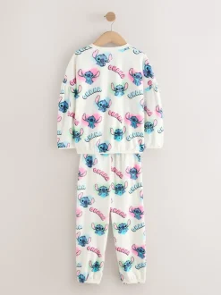 Next Blanc - Pyjama Lilo & Stitch en polaire confortable (3-16ans) New