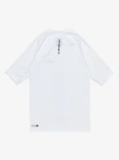 Quiksilver Blanc - Jeunes Manches courtes UPF50 Gilet anti-éclaboussures Best