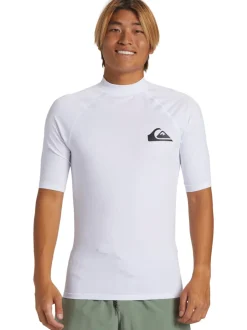 Quiksilver Blanc - Rash gilet UPF50 à manches courtes Hot