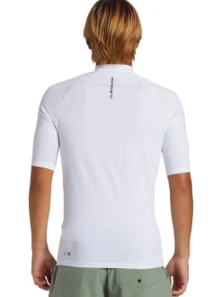 Quiksilver Blanc - Rash gilet UPF50 à manches courtes Hot
