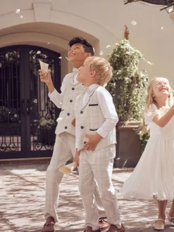 Angel & Rocket Blanc - Robe plissée à nœud ballerine