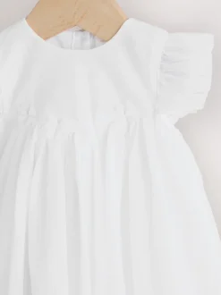 Next Blanc - Robe Bébé en maille (0mths-2yrs)