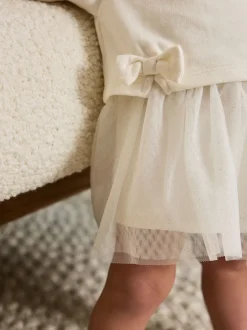 Next Blanc - Robe Bébé Twofer en maille (0mois à2ans) Clearance