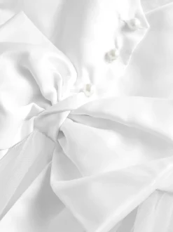 Next Blanc - Robe Nœud pour Fille Fleurie (3mths-16yrs) Best