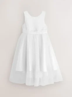 Next Blanc - Robe Nœud pour Fille Fleurie (3mths-16yrs) Best