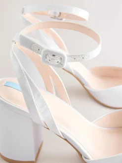 Next Blanc - Sandales de mariage Forever Comfort® à talons carrés à bout rond Best