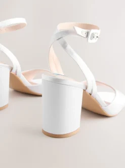 Next Blanc - Sandales de mariage Forever Comfort® à talons carrés à bout rond Best