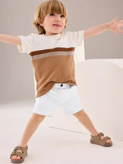 Next - Short Chino (3mths-7yrs) Blanc Hot