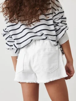 Next Blanc - Short en jean à bords effilochés (3-16ans) Sale