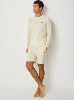 BOSS - Short gaufré Blanc Clearance