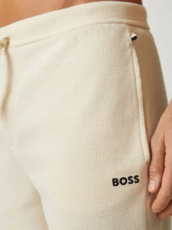 BOSS - Short gaufré Blanc Clearance