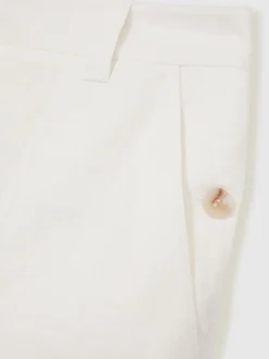 Reiss Blanc - Shorts en lin Ashby Outlet