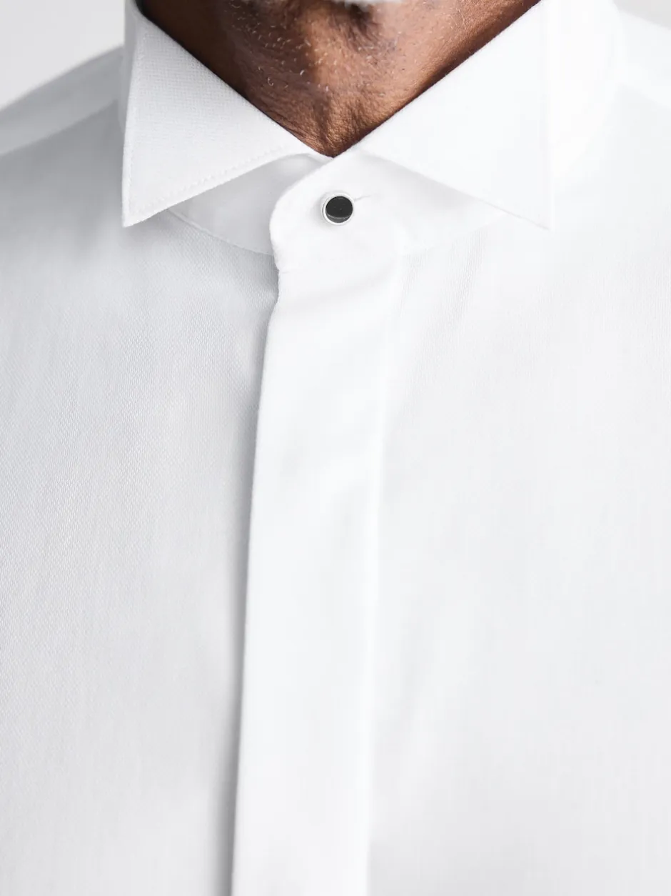 Next Blanc - Signature Coton égyptien Chemises et cravates Nœud de soie