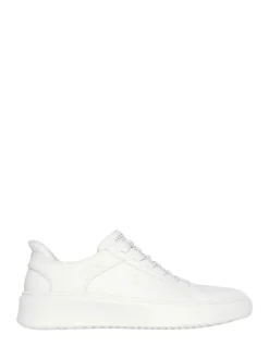 Skechers Blanc - Court Break Double Vented Slip In Trainers Outlet
