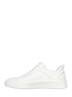 Skechers Blanc - Court Break Double Vented Slip In Trainers Outlet