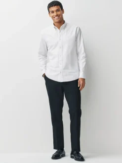 Next - Slim Fit (Slim Fit) - Chemise Oxford à manches longues Blanc