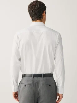 Next Blanc - Slim Fit (Slim Fit) - Chemise Signature texturée à manches longues Hot
