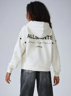 smALLSAINTS Blanc - Sweat à capuche Amphia Underground zippé New