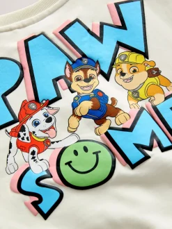 Next Blanc - Sweat-shirt Paw Patrol à col rond (9mois -8ans) Sale