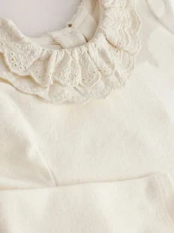 Next Blanc - Top à col à manches longues (3mths-7yrs) Hot