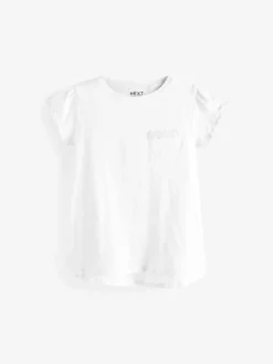 Next Blanc - T-shirt à pochettes Daisy (1.5-16ans) Clearance