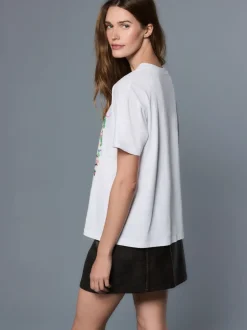 Next Blanc - T-shirt Fleetwood Mac à manches courtes et col rond graphique Sale