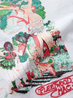 Next Blanc - T-shirt Fleetwood Mac à manches courtes et col rond graphique Sale