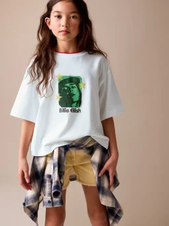 Next Blanc - T-shirt graphique Billie Eilish (3-16ans) Sale