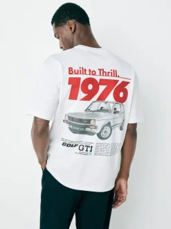 Next Blanc - T-shirt graphique Hot Hatch Car Discount
