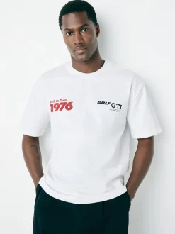 Next Blanc - T-shirt graphique Hot Hatch Car Discount