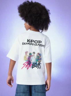Next Blanc - T-shirt KPOP Demon Hunters (6-16ans) Discount