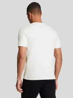 Lyle & Scott - T-shirt Col rond en coton Blanc Best
