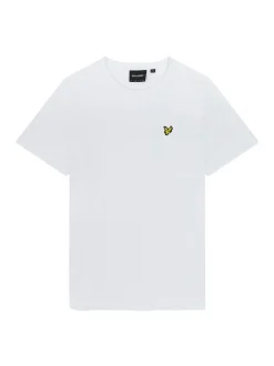 Lyle & Scott - T-shirt Col rond en coton Blanc Best