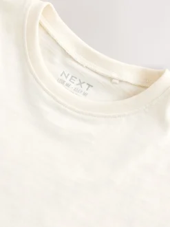 Next - T-shirt péplum à manches courtes (3mois-7ans) Blanc Outlet
