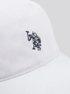 U.S. Polo Assn Blanc - . Casquette décontractée lavée 100% coton