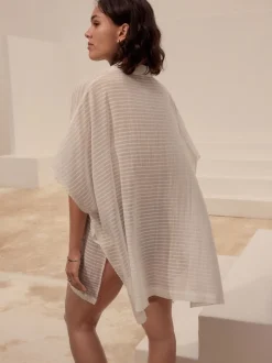 Next Blanc - Vêtement de chemise longue 100enfiler % coton Hot