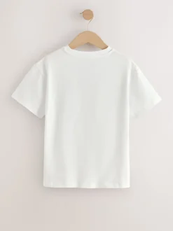 Next Blanc Bambi - T-shirt graphique surdimensionné (3-16ans) Online