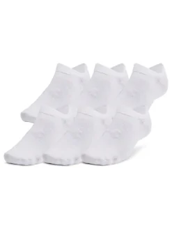 Under Armour Blanc crême - Lot de 6 paires de chaussettes essentielles invisibles Online