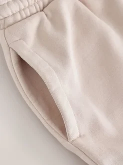 Next - Ajustement droit - Pantalon de jogging épais décontracté à dos brossé Blanc écru Outlet